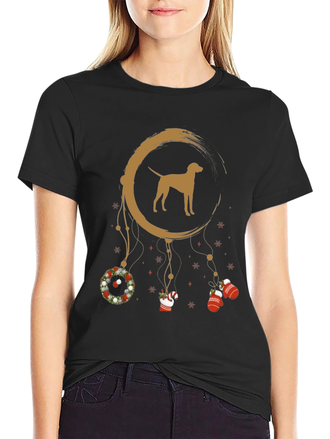 Dog Dreamcatcher Christmas T-Shirt
