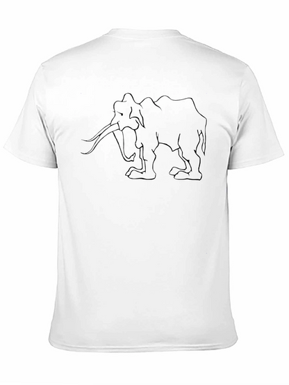 Mammoth Outline Graphic T-Shirt - Black
