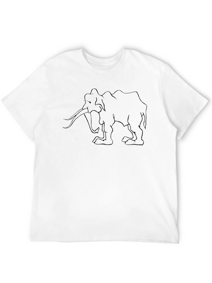 Mammoth Outline Graphic T-Shirt - Black