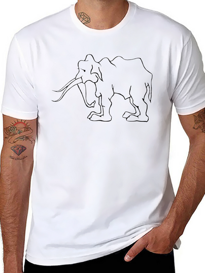 Mammoth Outline Graphic T-Shirt - Black