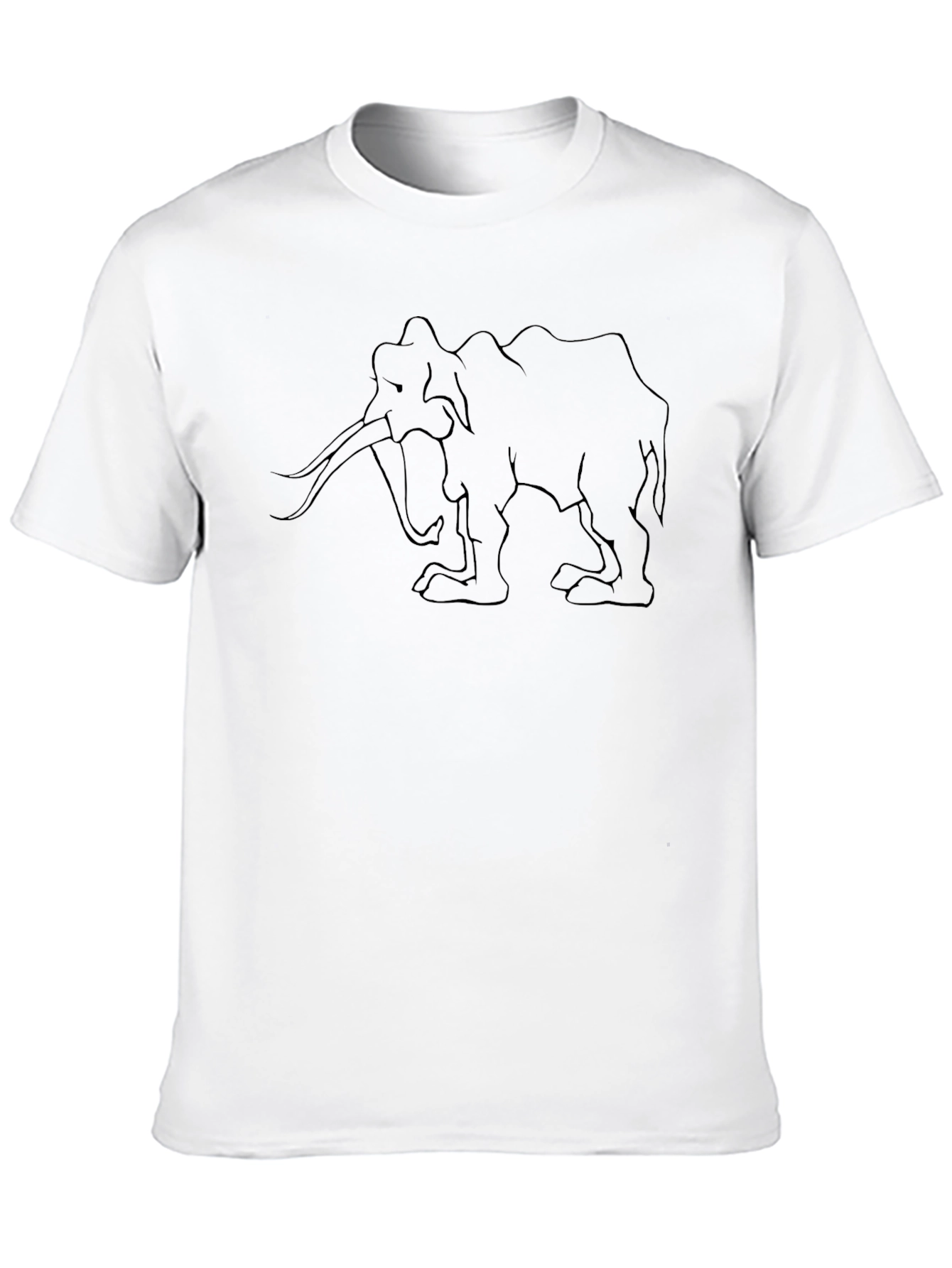 Mammoth Outline Graphic T-Shirt - Black