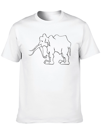 Mammoth Outline Graphic T-Shirt - Black