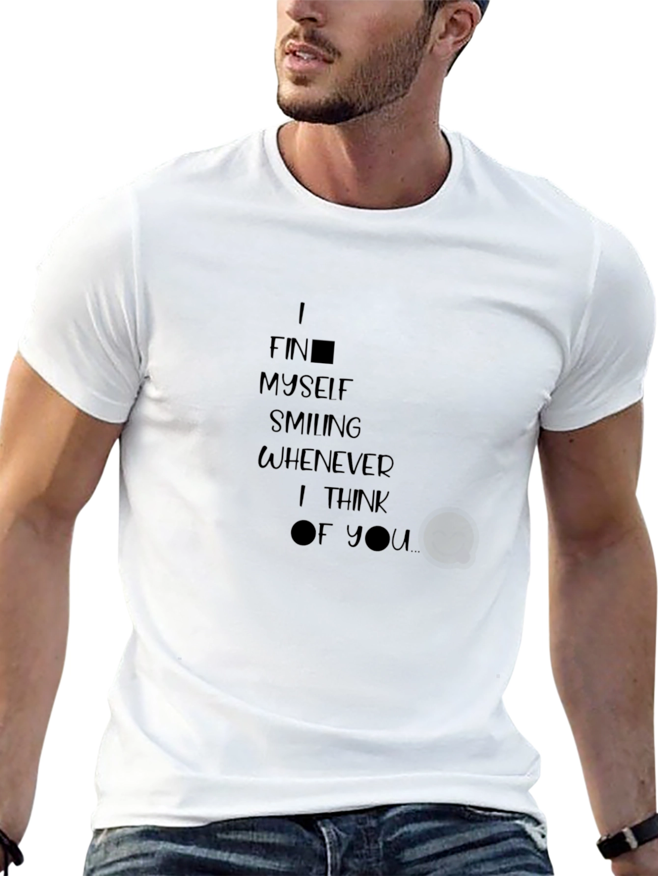 I Find Myself Smiling T-Shirt - Soft Cotton Blend