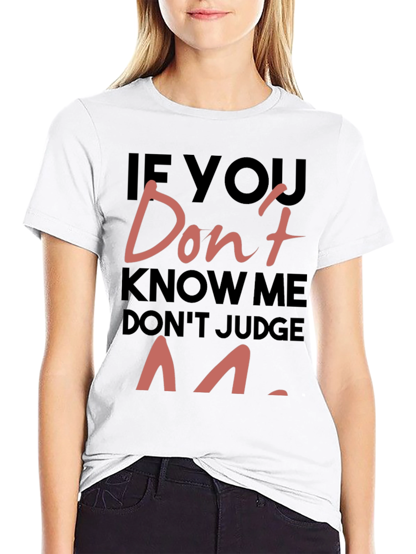 Dont Judge Me Graphic Print Tee