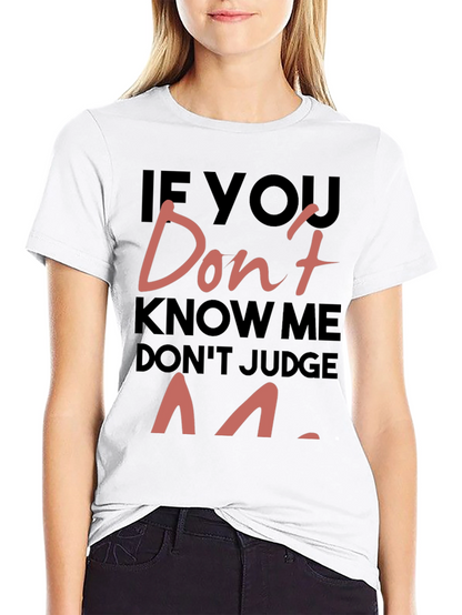 Dont Judge Me Graphic Print Tee