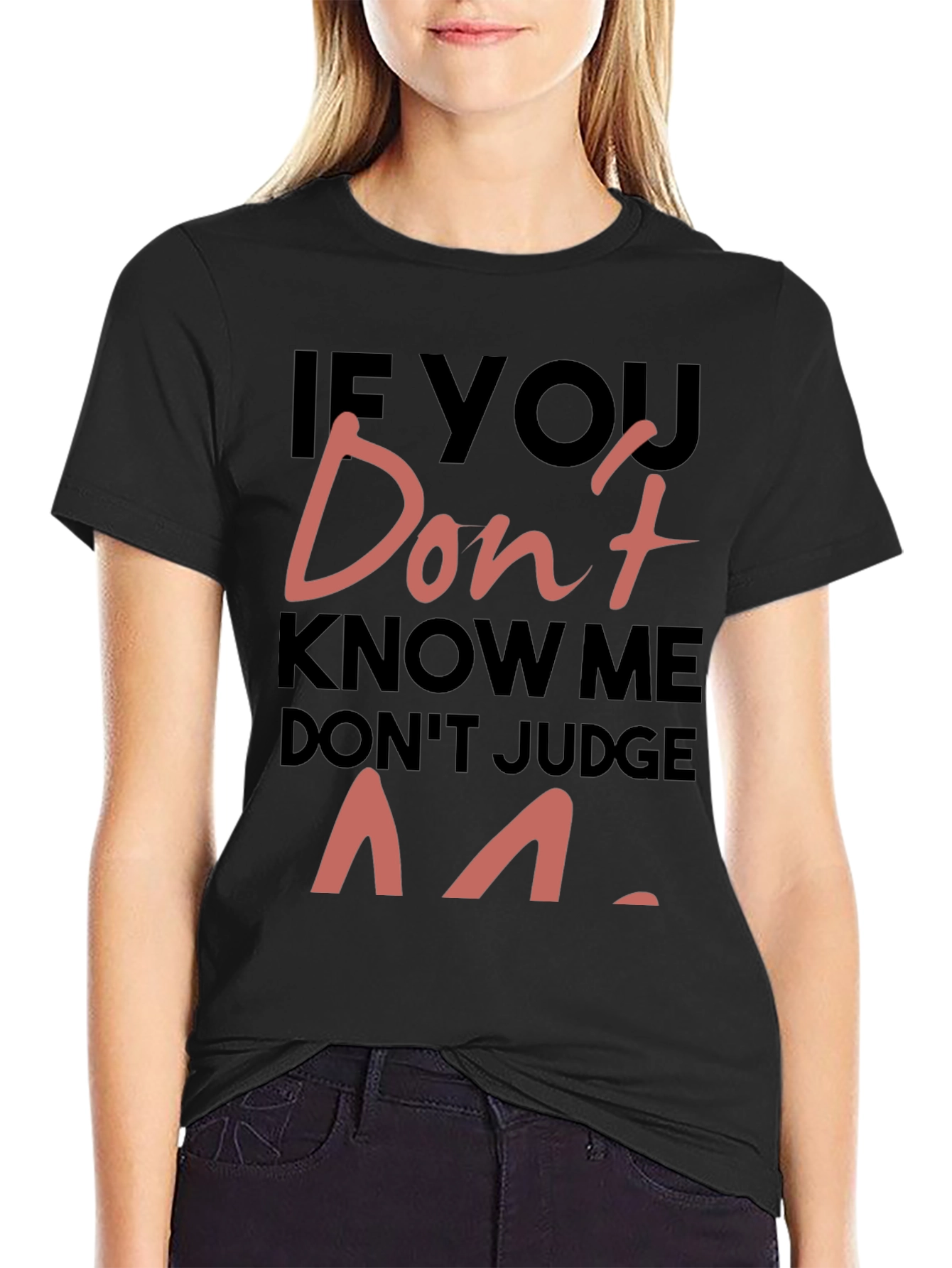 Dont Judge Me Graphic Print Tee
