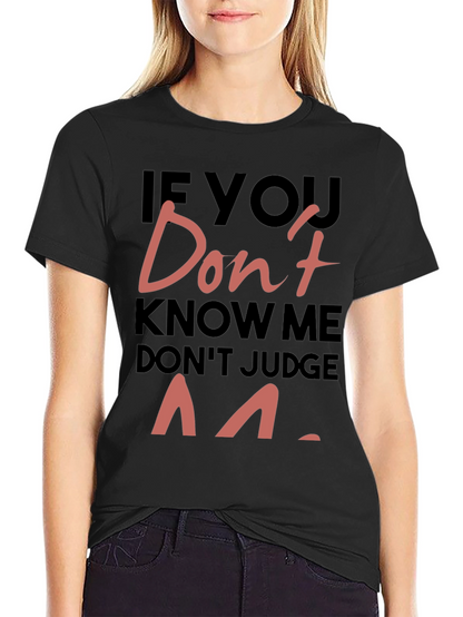 Dont Judge Me Graphic Print Tee