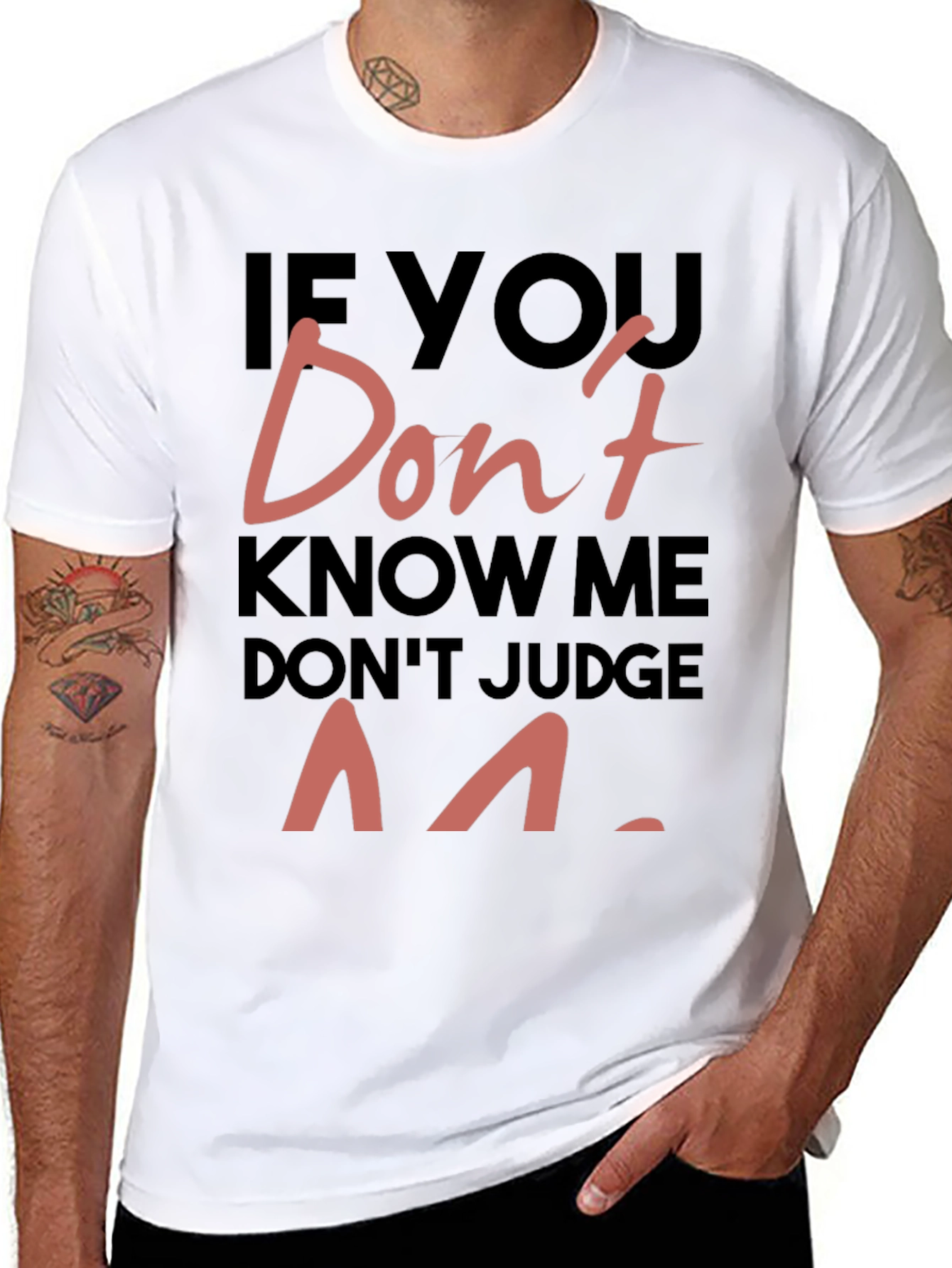 Dont Judge Me Graphic Print Tee