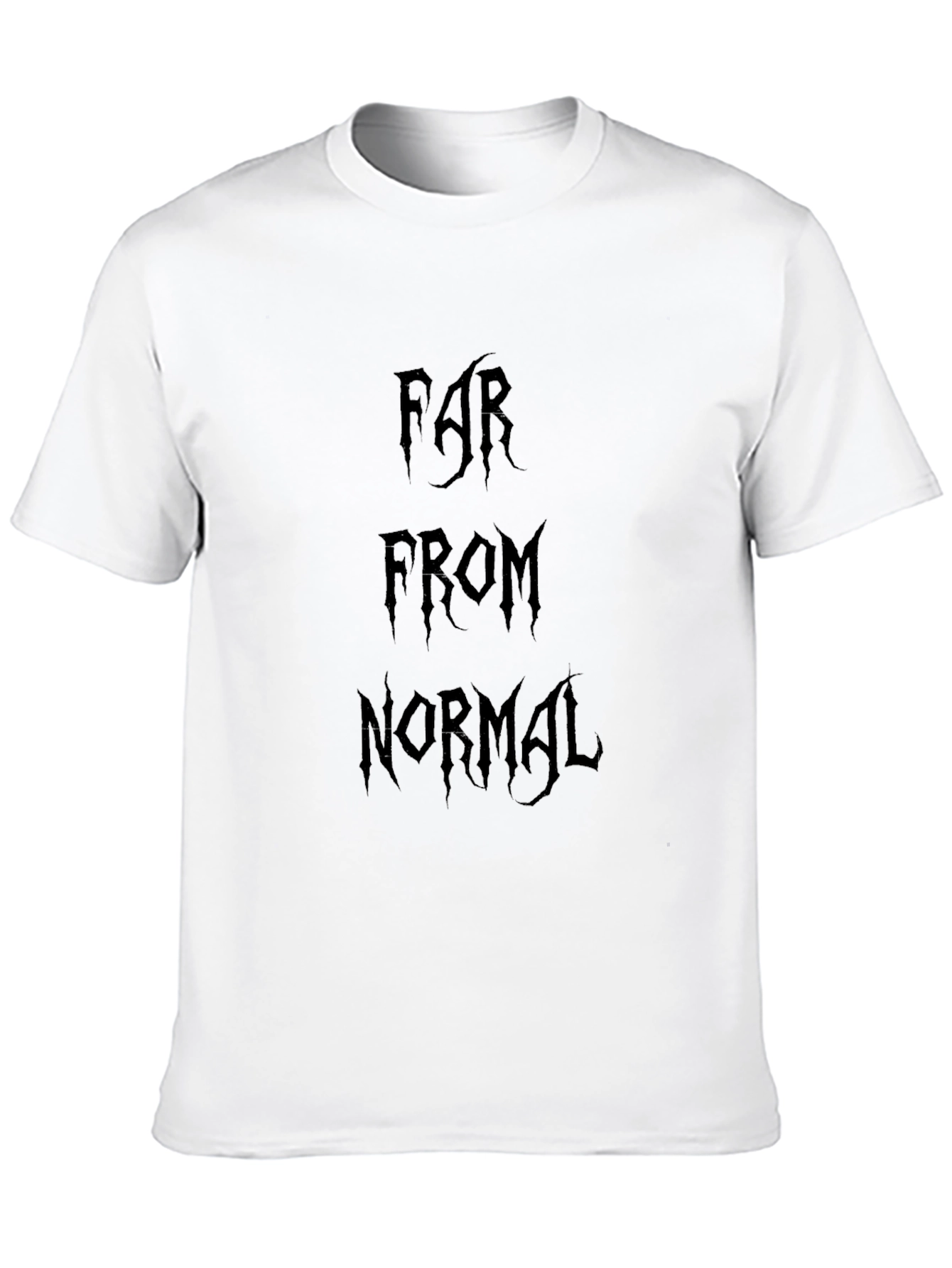 Far From Normal Black Graphic Tee