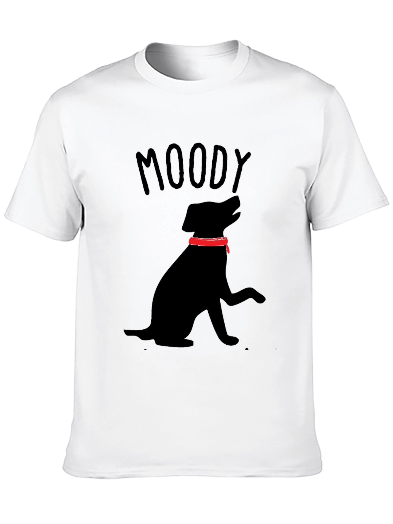 Moody Dog Black T-Shirt