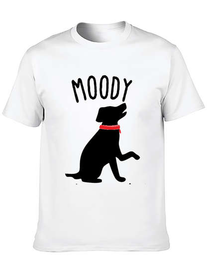 Moody Dog Black T-Shirt