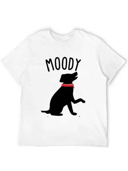 Moody Dog Black T-Shirt