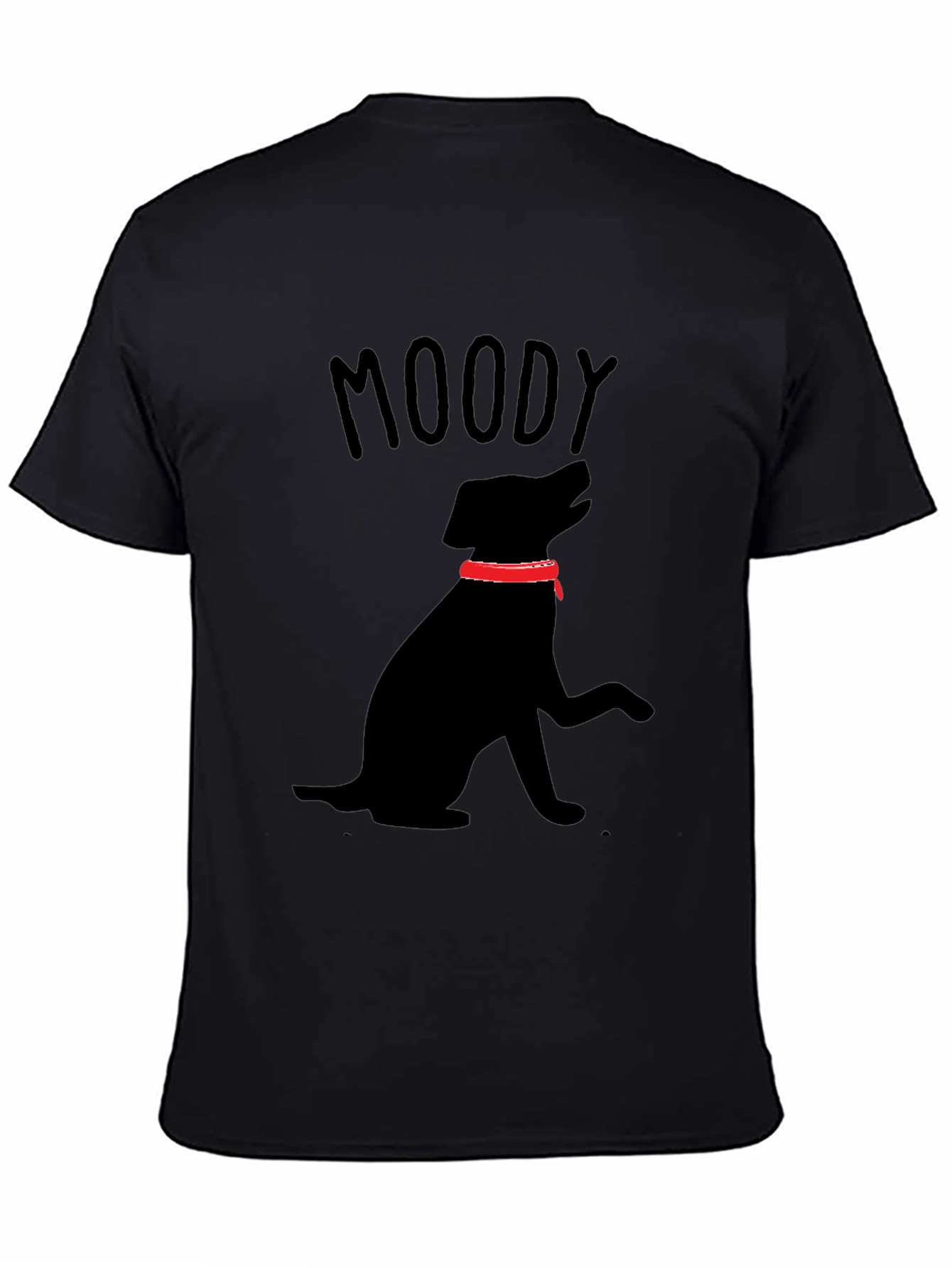 Moody Dog Black T-Shirt