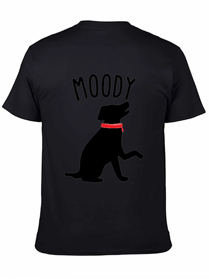 Moody Dog Black T-Shirt