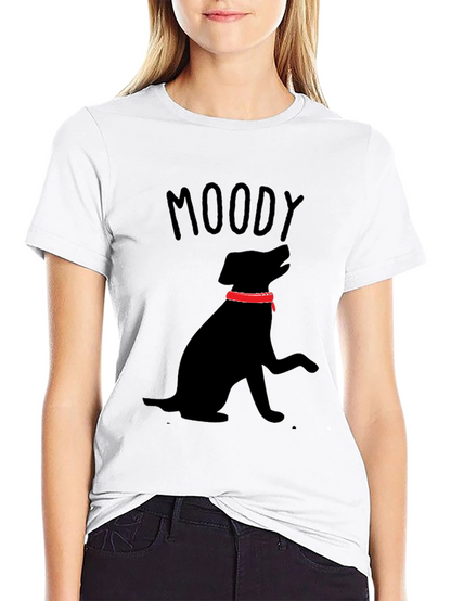Moody Dog Black T-Shirt
