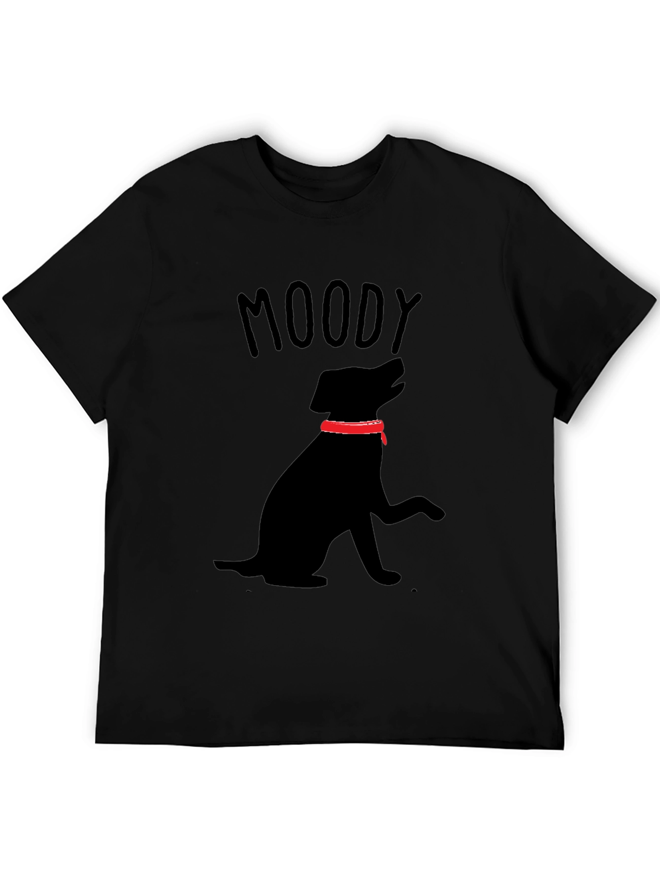 Moody Dog Black T-Shirt