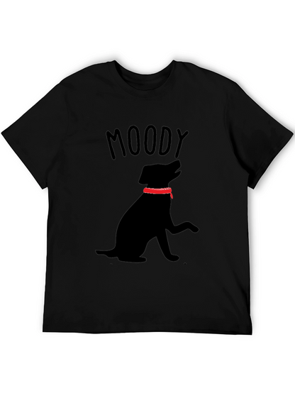 Moody Dog Black T-Shirt