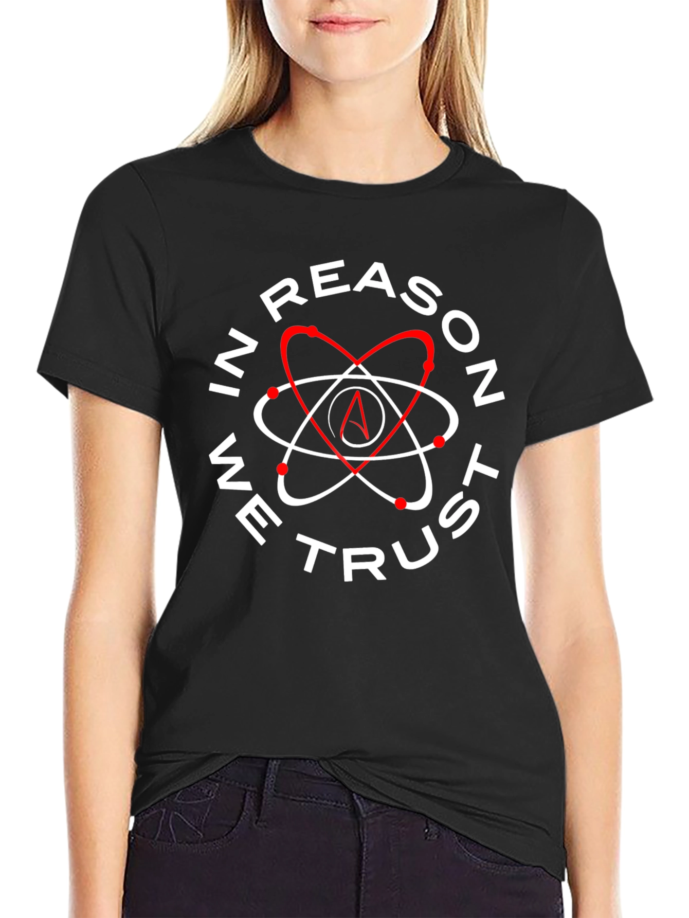 In Reason We Trust Atheist Atom T-Shirt