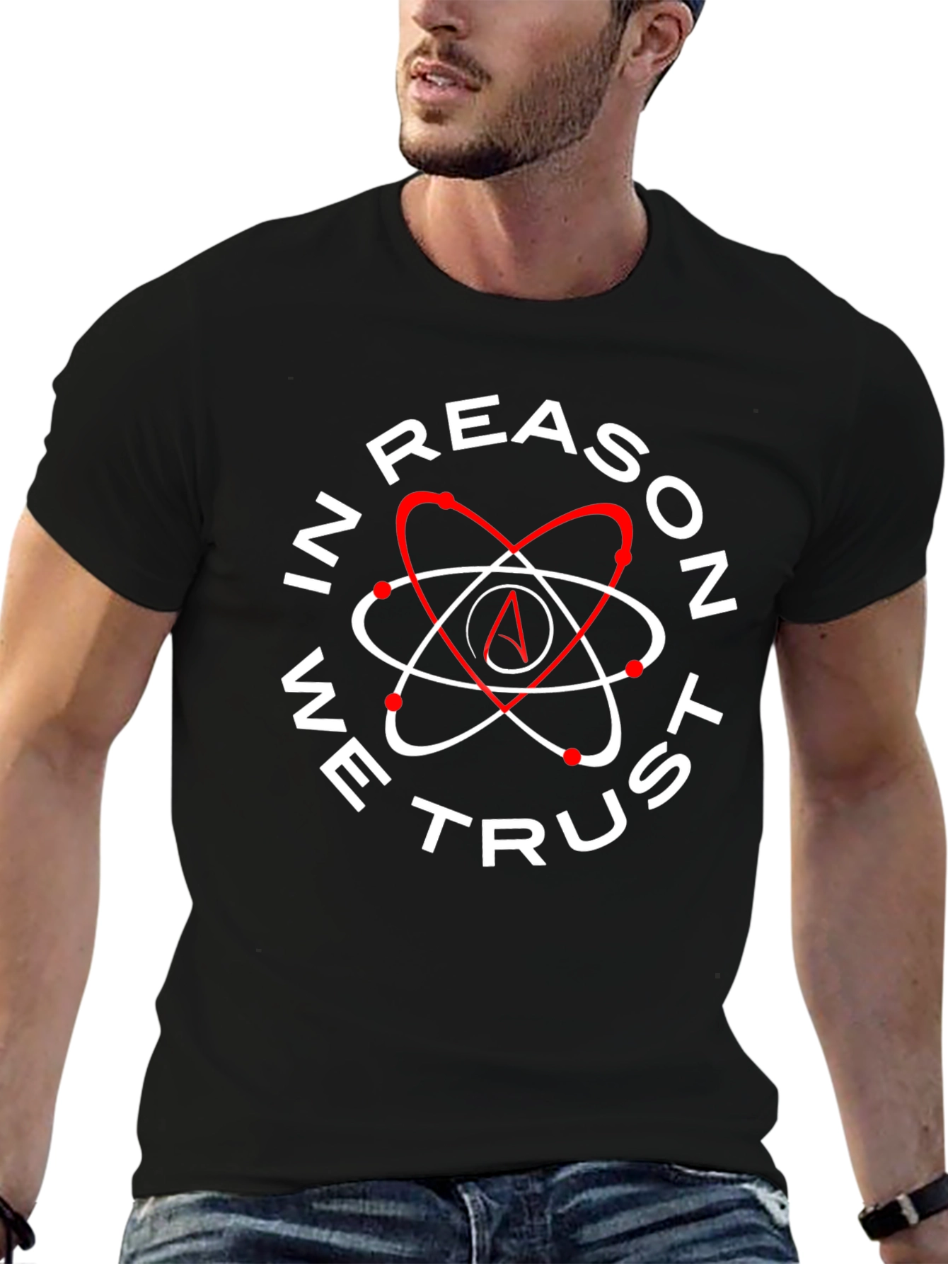 In Reason We Trust Atheist Atom T-Shirt
