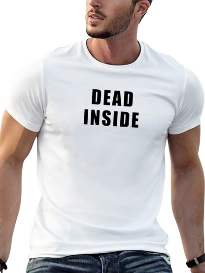 Dead Inside Black T-Shirt - Edgy Graphic Tee