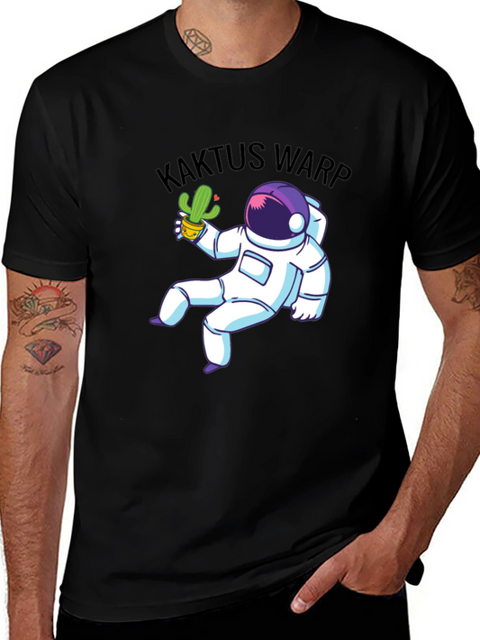 Kaktus Warp Astronaut Graphic T-Shirt