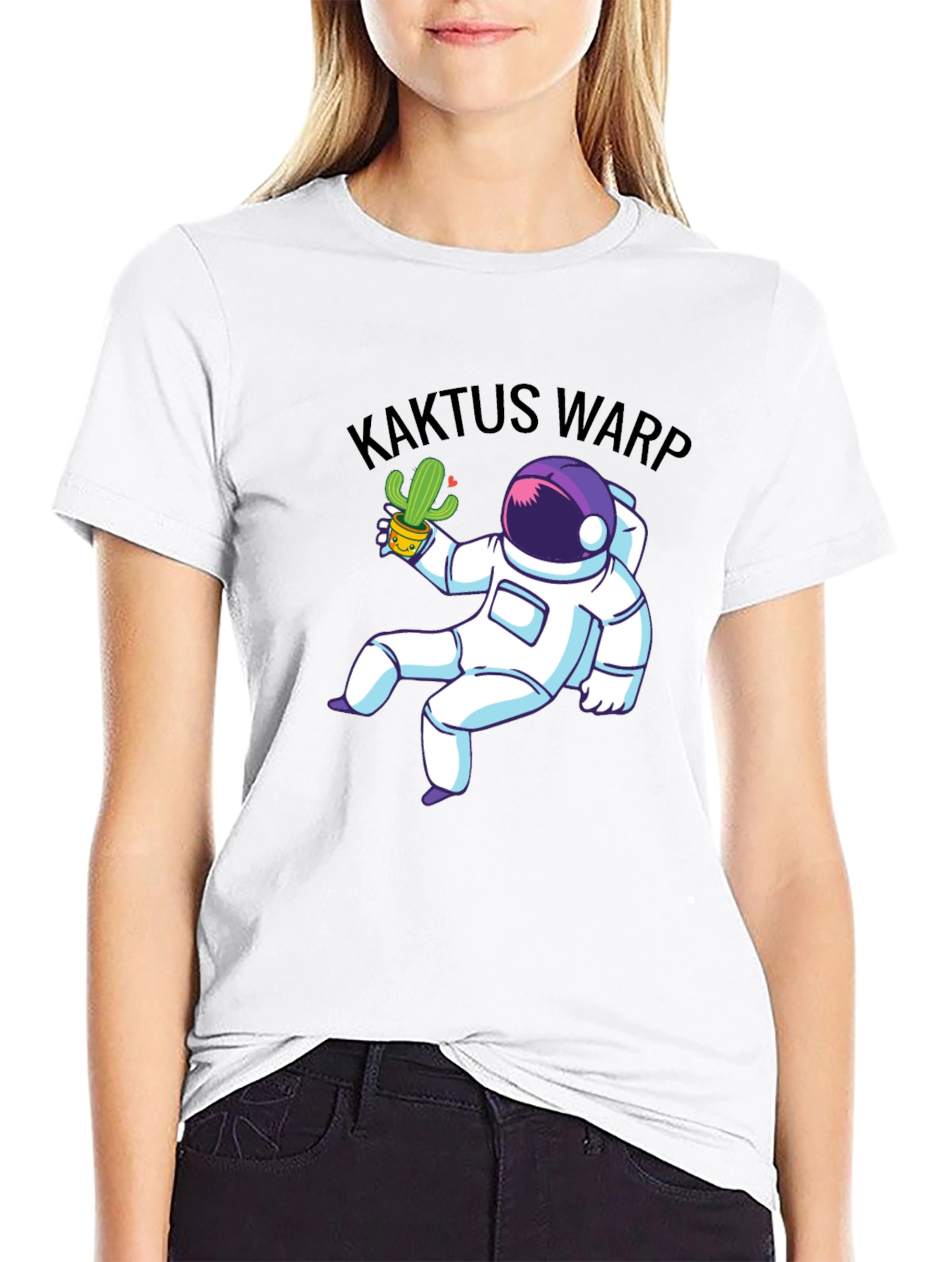 Kaktus Warp Astronaut Graphic T-Shirt