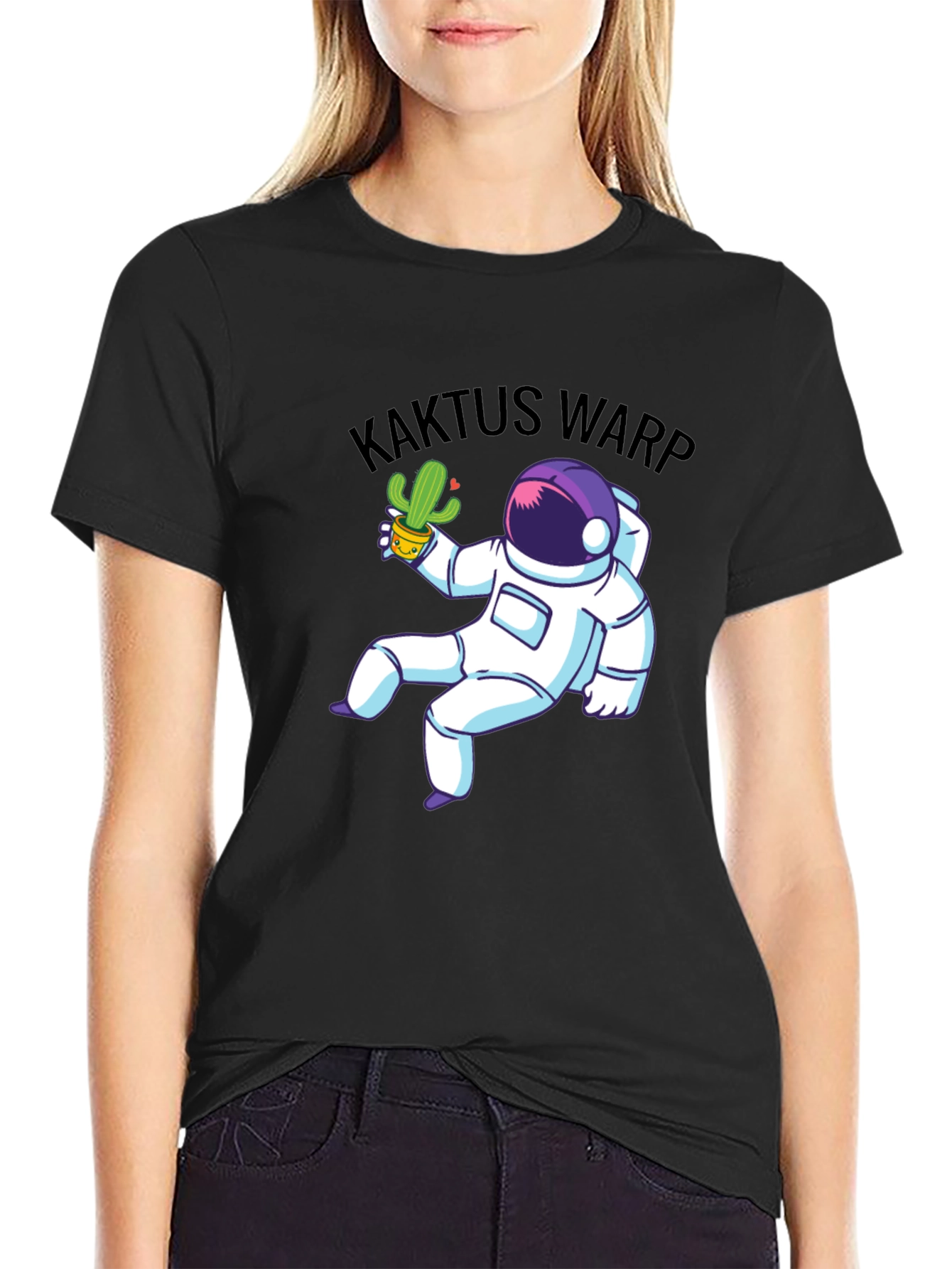 Kaktus Warp Astronaut Graphic T-Shirt