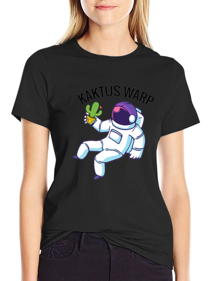 Kaktus Warp Astronaut Graphic T-Shirt