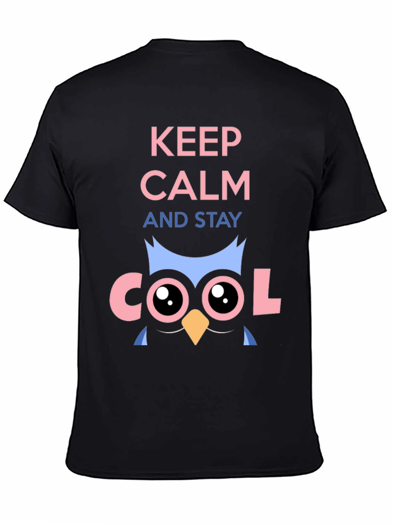 Keep Calm Cool Owl Graphic T-Shirt