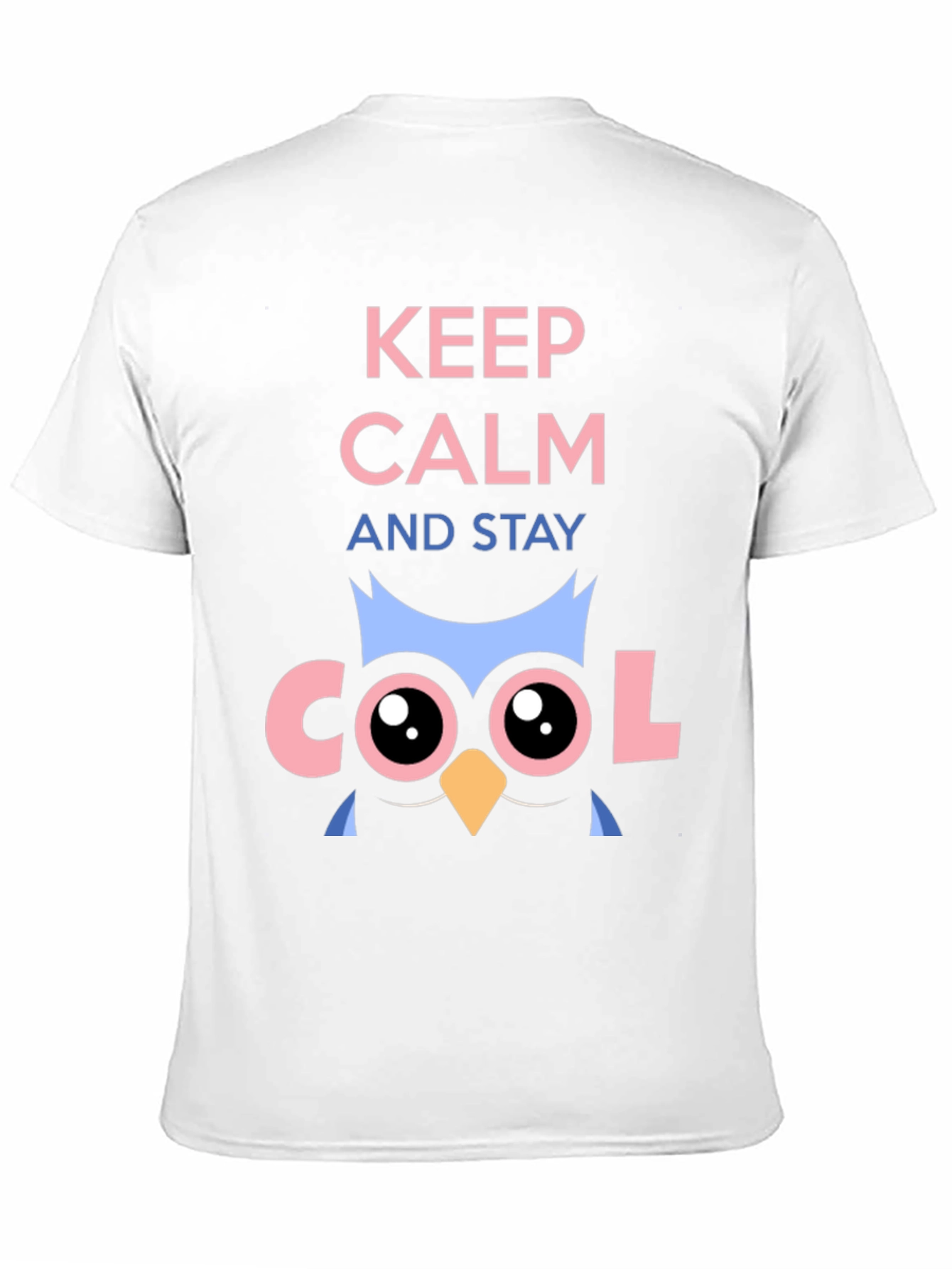 Keep Calm Cool Owl Graphic T-Shirt