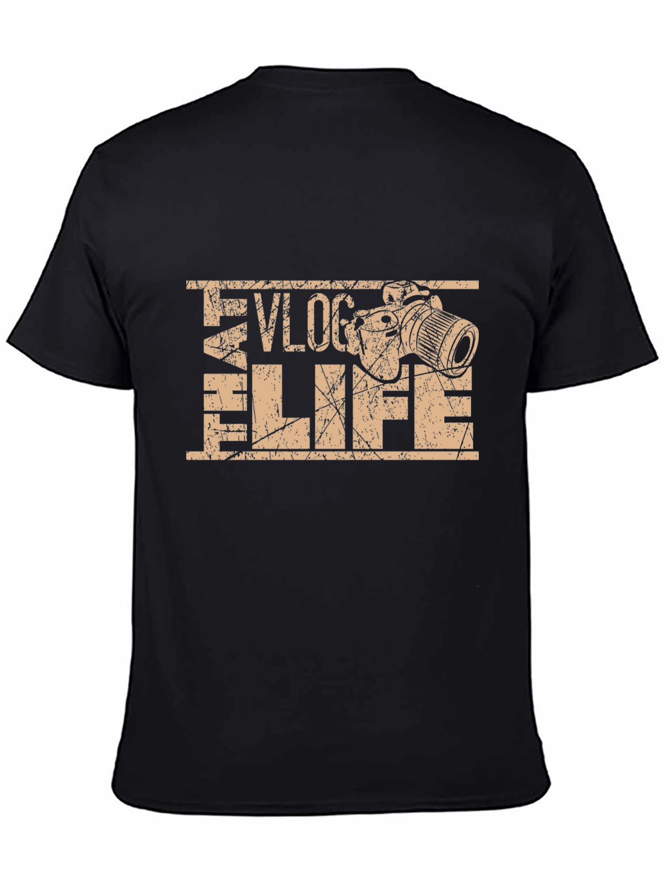 Vlog Life Graphic Tee -  Black T-Shirt