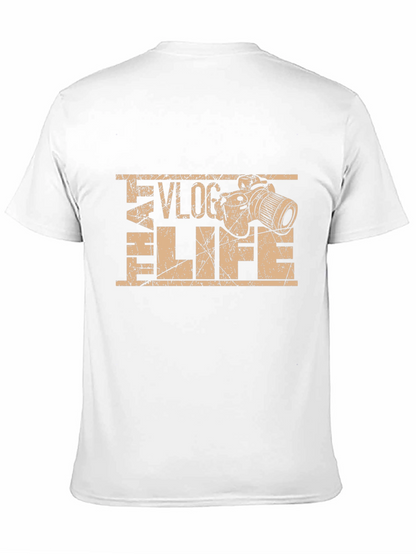 Vlog Life Graphic Tee -  Black T-Shirt