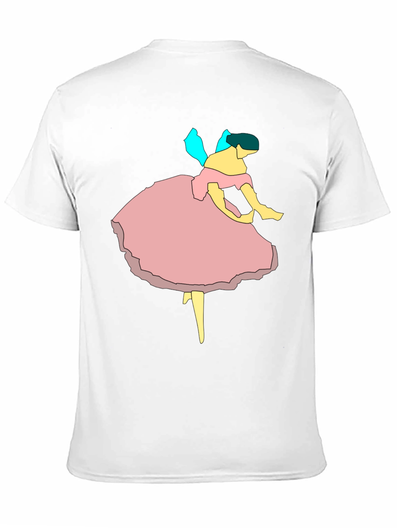 Ballerina Graphic Tee - Black Cotton Casual T-Shirt