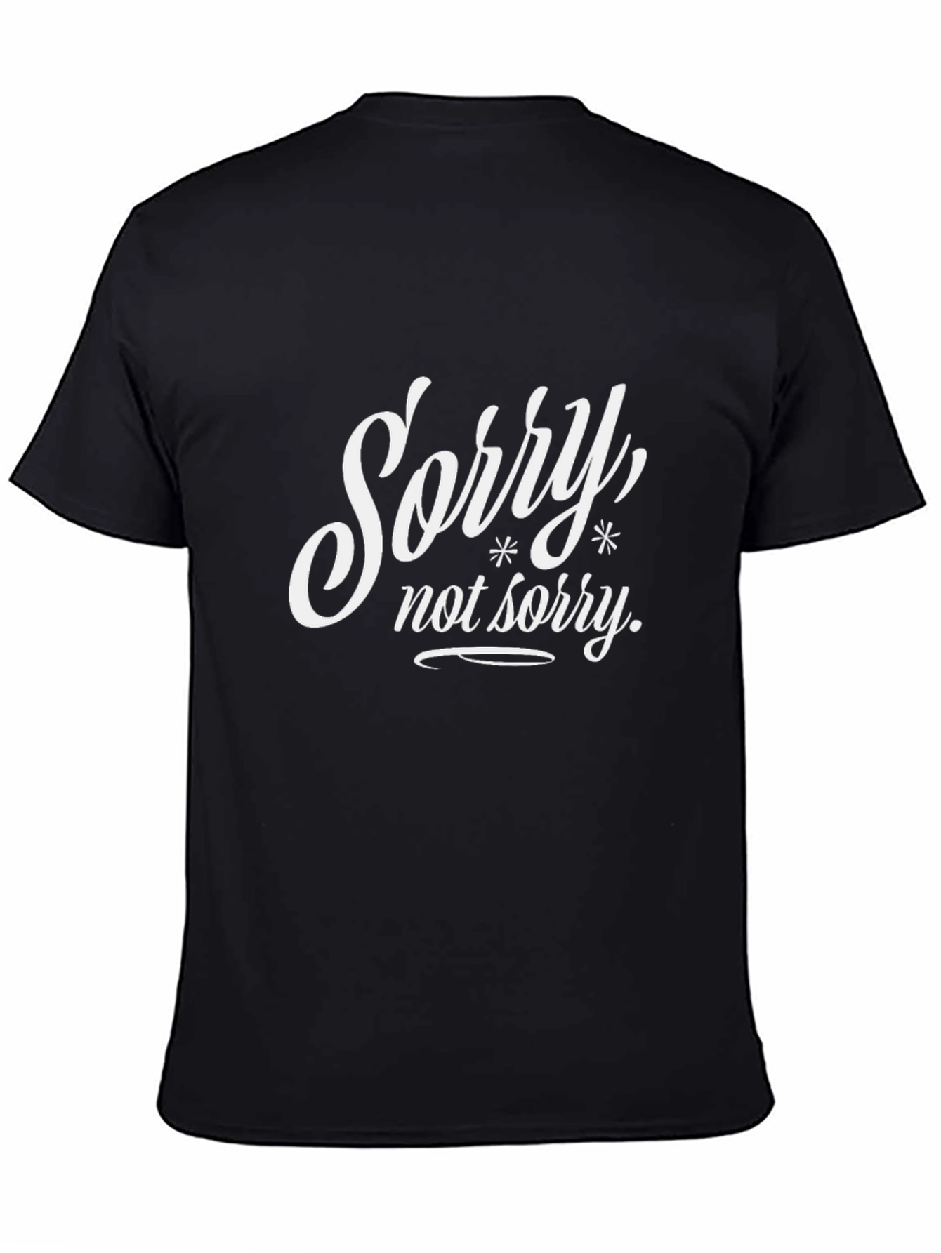 Sorry Not Sorry Black Graphic Tee
