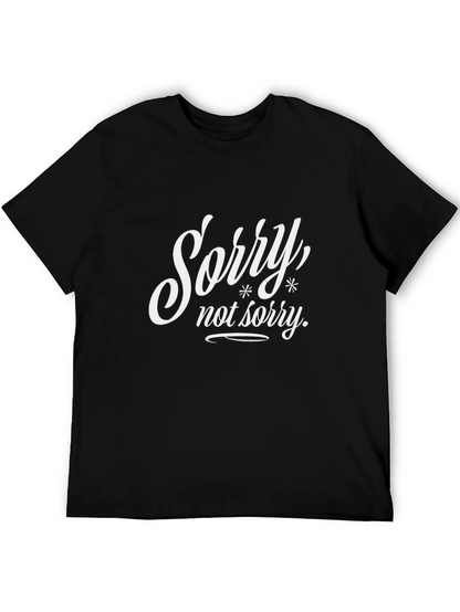 Sorry Not Sorry Black Graphic Tee