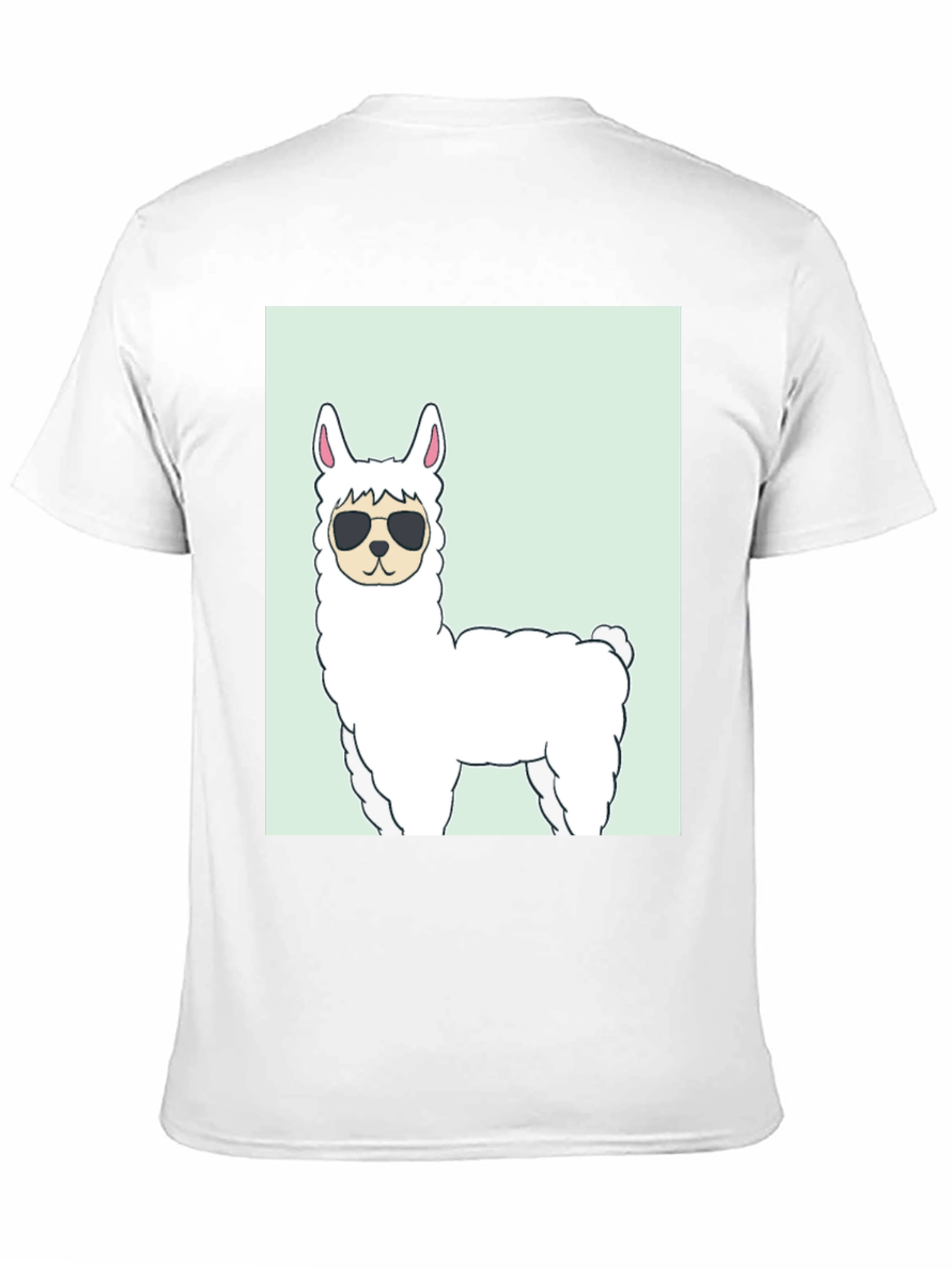 Cool Llama Graphic T-Shirt - Black