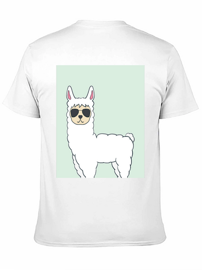 Cool Llama Graphic T-Shirt - Black