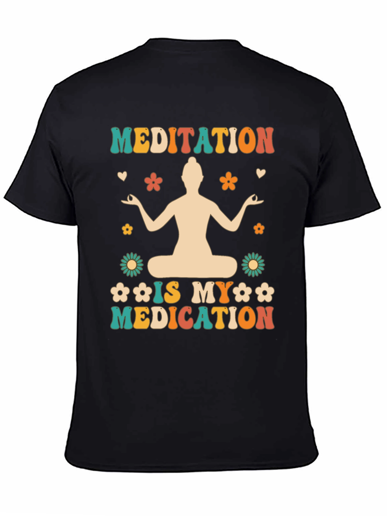 Meditation is My Medication T-Shirt - Boho Hippie Style
