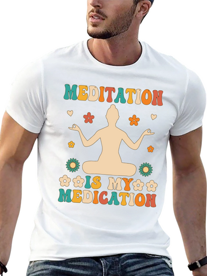 Meditation is My Medication T-Shirt - Boho Hippie Style