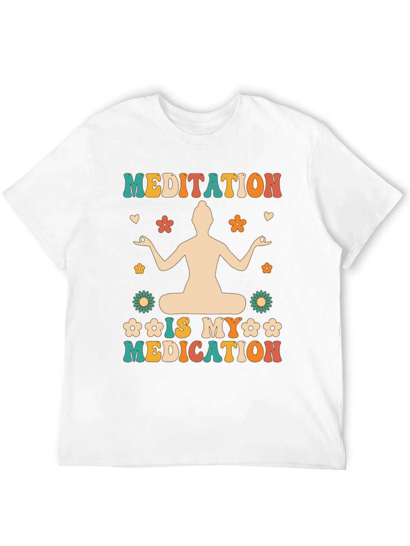 Meditation is My Medication T-Shirt - Boho Hippie Style
