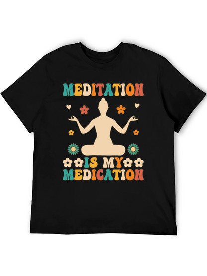 Meditation is My Medication T-Shirt - Boho Hippie Style