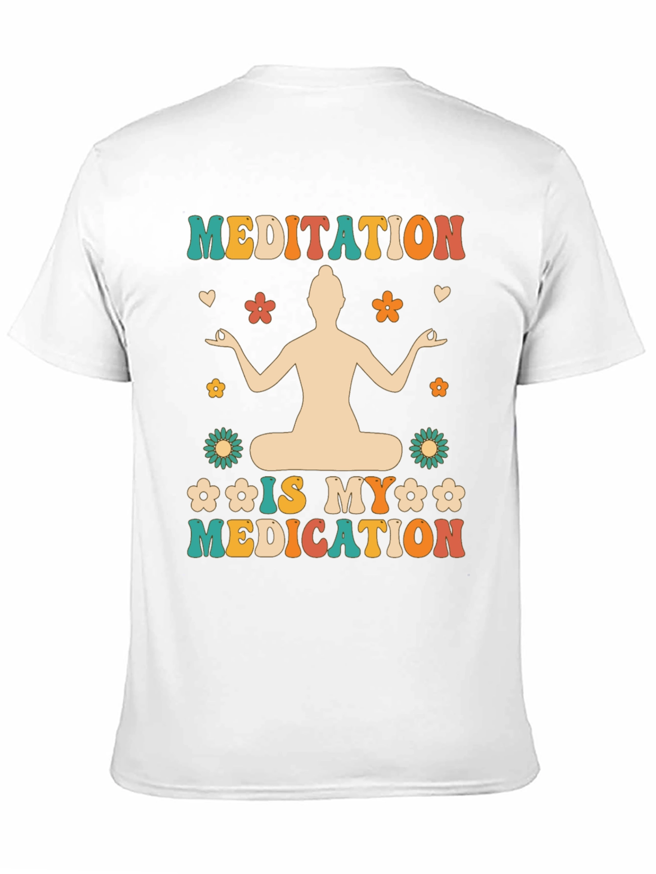 Meditation is My Medication T-Shirt - Boho Hippie Style