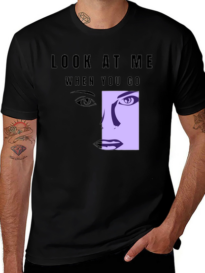 Look At Me Graphic Tee - Black T-Shirt