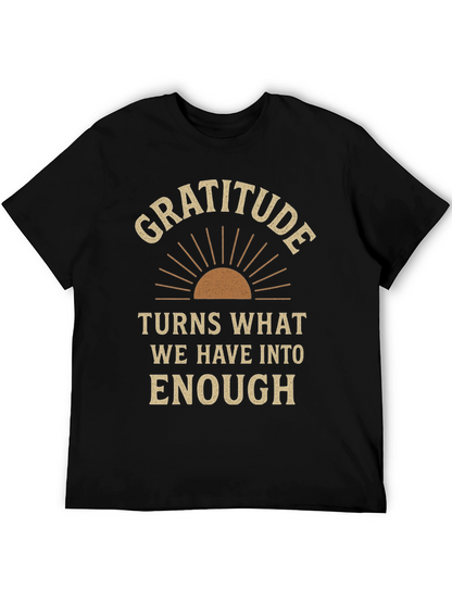 Gratitude Graphic Tee - Motivational T-Shirt