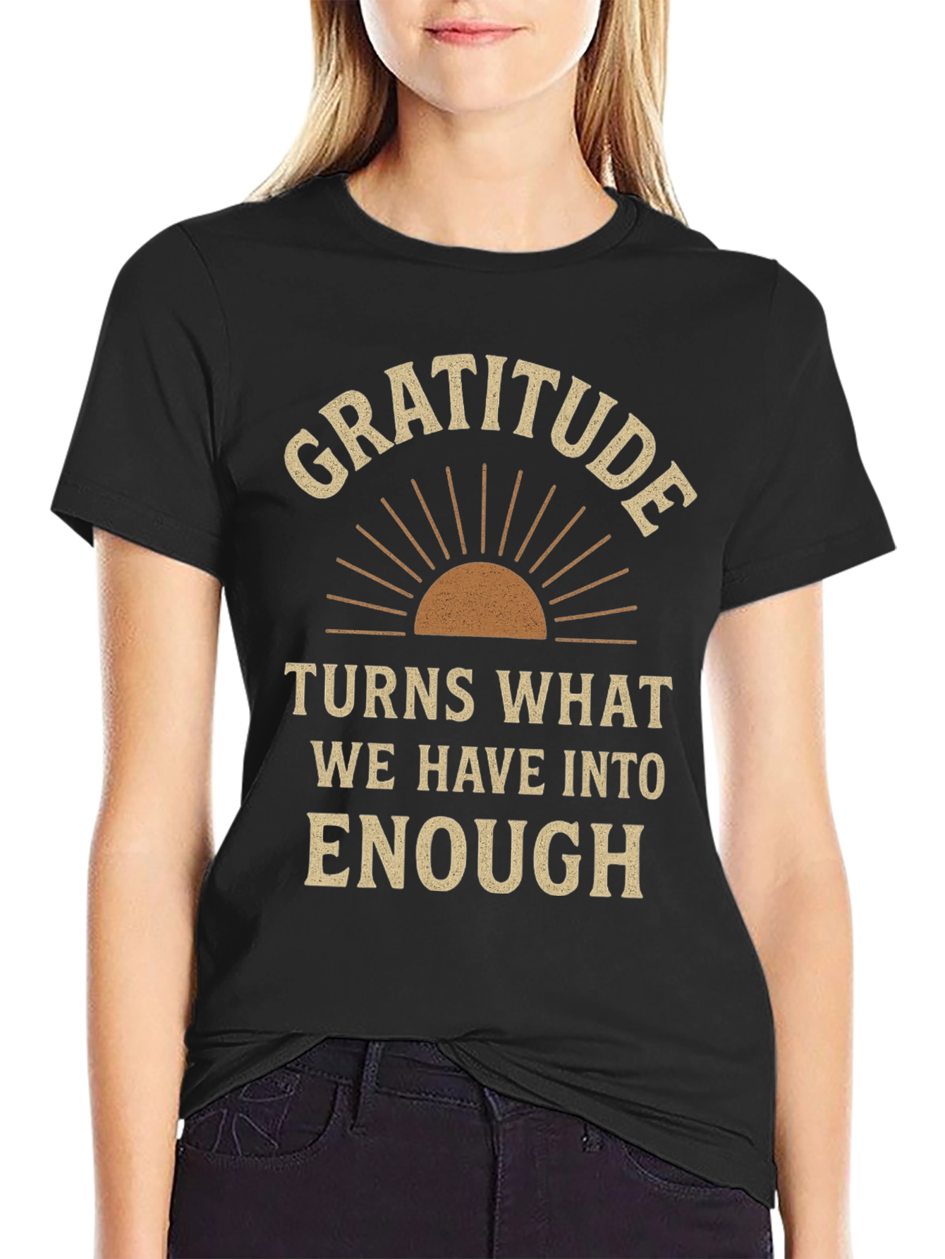 Gratitude Graphic Tee - Motivational T-Shirt