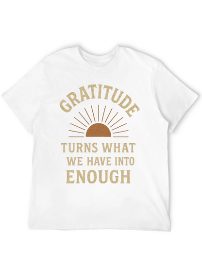 Gratitude Graphic Tee - Motivational T-Shirt