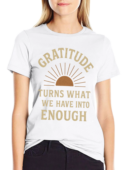 Gratitude Graphic Tee - Motivational T-Shirt