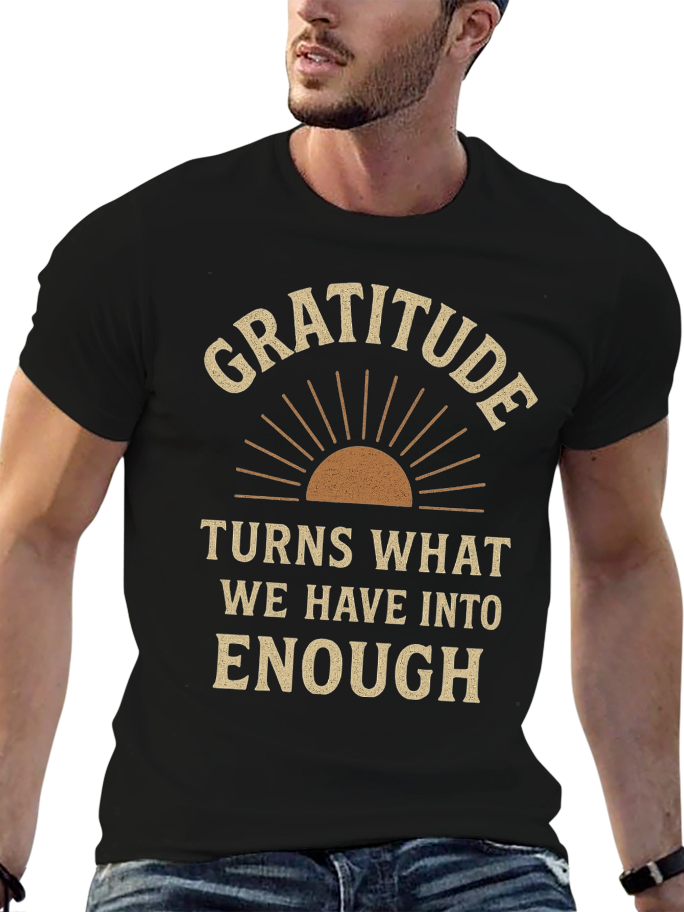 Gratitude Graphic Tee - Motivational T-Shirt