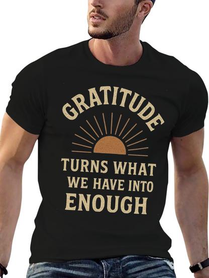 Gratitude Graphic Tee - Motivational T-Shirt