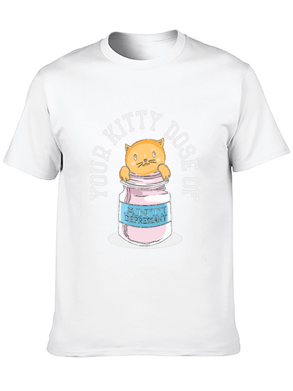 Kitty Dose Anti-Depressant T-Shirt - Funny Cat Tee